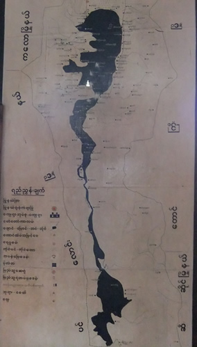 インレー湖地図